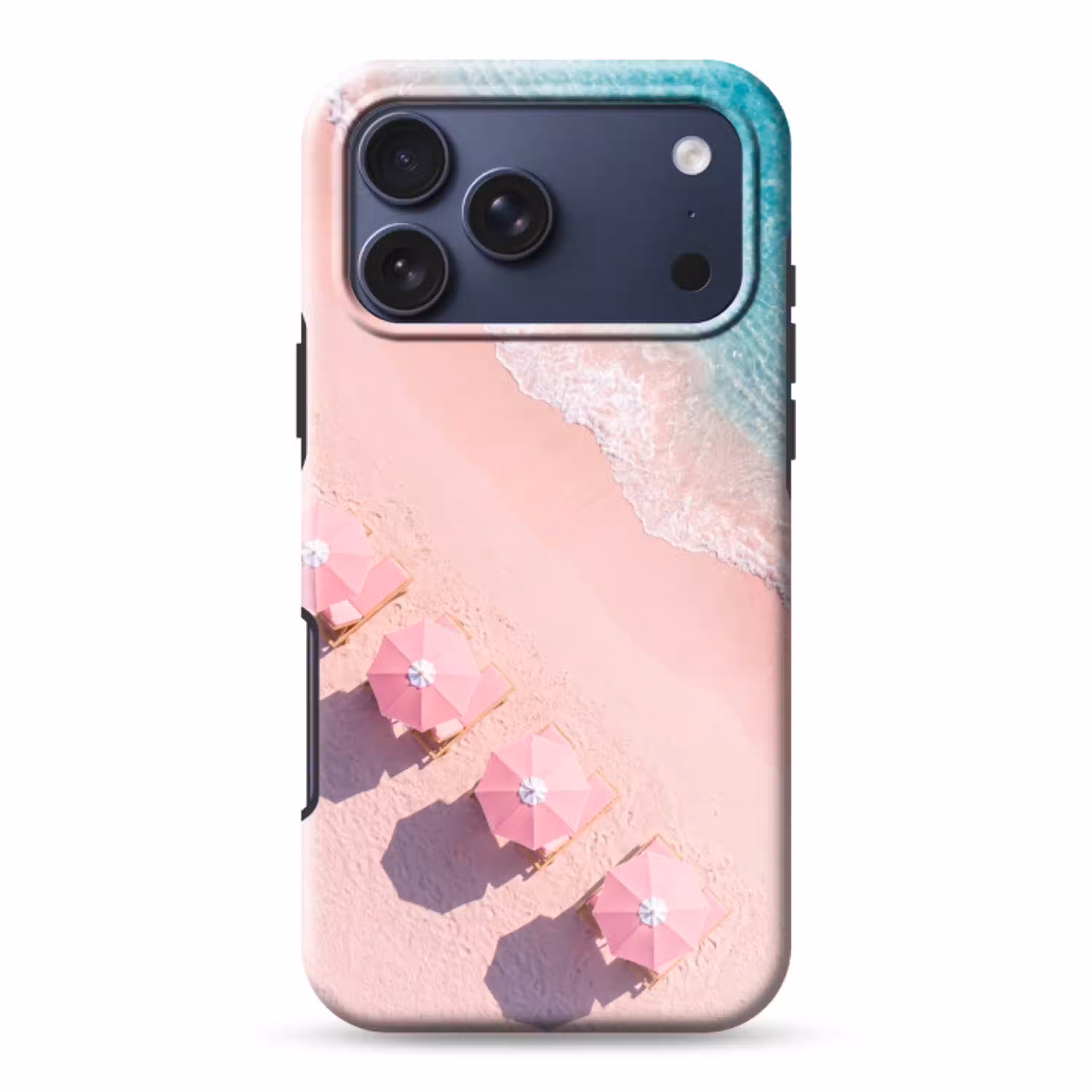 Strand - Roze zand - Zee - Zomer - Natuur Toughcase MagSafe Apple iPhone 17 Pro Max klein -3d