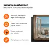 Doorkijk - Strandstoelen - Duinen - Zee - Natuur Inductie beschermer vinyl 3mm klein -zzzzzzz-td-ups
