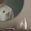 Dier - Kok - Stokstaartje Akoestische PET Vilt - Rond klein -sfeer5_closeup