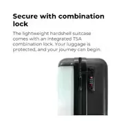 Secured with combination lock
