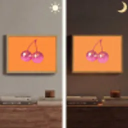 Discoballen - Kers - Spiegels - Roze Light Box met batterij (Wandlamp) middel -sfeer3