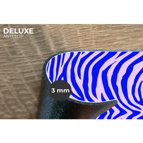 Zebra - Blauw - Paars - Pastel Placemat vinyl groot 368 -closeup
