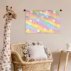 Madeliefjes - Kleurrijk - Pastel - Vrolijk Wandkleed katoen klein -wsfeer5_kind