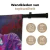 Expressief - Microfoon - Paars Wandkleed katoen klein -sfeer2