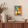 Boom - Kunst - Natuur - Zonsondergang Light Box met kabel (Tafellamp) klein -sfeer2
