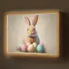 Paashaas - Pastel - Eieren Light Box met batterij (Wandlamp) middel -z3d_website