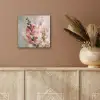 Bloem - Leeuwenbek - Roze - Stengel aluminium wit klein -sfeer4