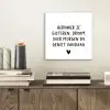 Spreuken - Herinner je gisteren droom over morgen en geniet vandaag - Quotes aluminium wit klein -sfeer1