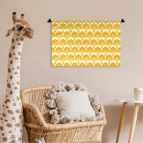 Patroon - Motief - Geel Wandkleed katoen klein 269 -wsfeer5_kind