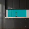 Blauw - Effen kleur keuken achterwand 2 middel 871 -sfeer1