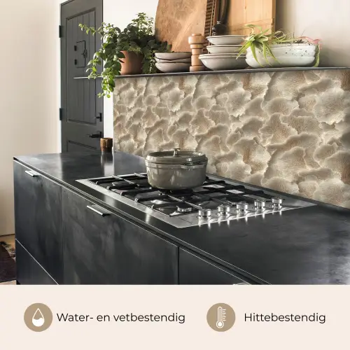 Waaierstructuren - Beige - Vezeltextuur keuken achterwand 2 middel 871 -usp_NL