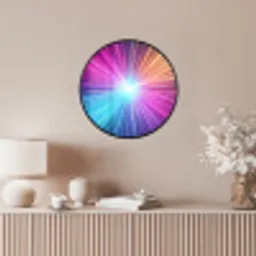 Abstract - Light - Burst - Modern - Colorful Fotolijst rond zonder passe partout klein -sfeer3