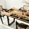 Gouden Bergen bij Maanlicht Placemat vinyl groot -zzsfeer4_Kitchenyeah-website