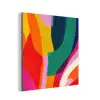 Vormen - Golvend - Abstract - Felroze aluminium wit klein -3d