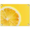 Citroen - Geel - Zonnig tuinposter los doek klein -3d