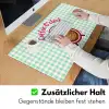 Koffie - Klok - Groen Muismat XXL klein -ysfeer3_duits