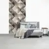 Geometrisch - Motief - Aardetinten fotobehang vinyl groot 64 -slaapkamer