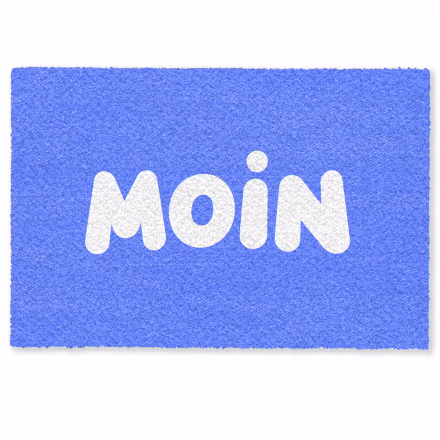 Fußmatte - Zitat - Blau - Weiß