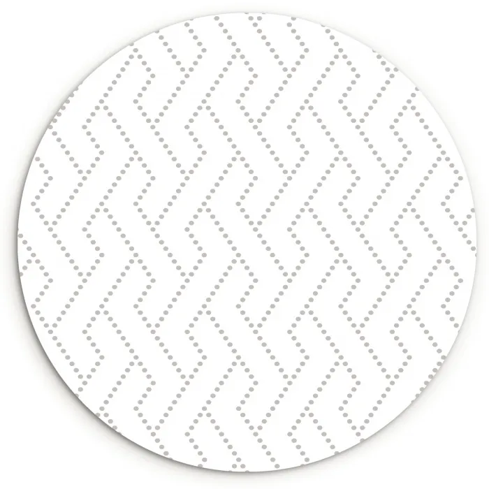 Grafisch - Patroon - Modern - Geweven Wandcirkel kunststof plaat 5mm dik klein 188 -3d