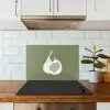 Vijgen - Minimalistisch - Getekend - Mosgroen keuken achterwand spatscherm klein -sfeer2