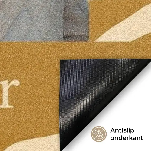 Familie – In – Muster – Tierprint – Foto Deurmat klein -antislip_NL