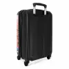 Roze robijn Koffer - NBS - Handbagage middel -achterkant