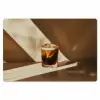 Glas - Ijskoffie - Schaduw - Bruin Placemat vinyl groot -zzsfeer1_Kitchenyeah-website