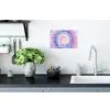Spiraal - Tie dye - Pasteltinten Muursticker klein -keuken