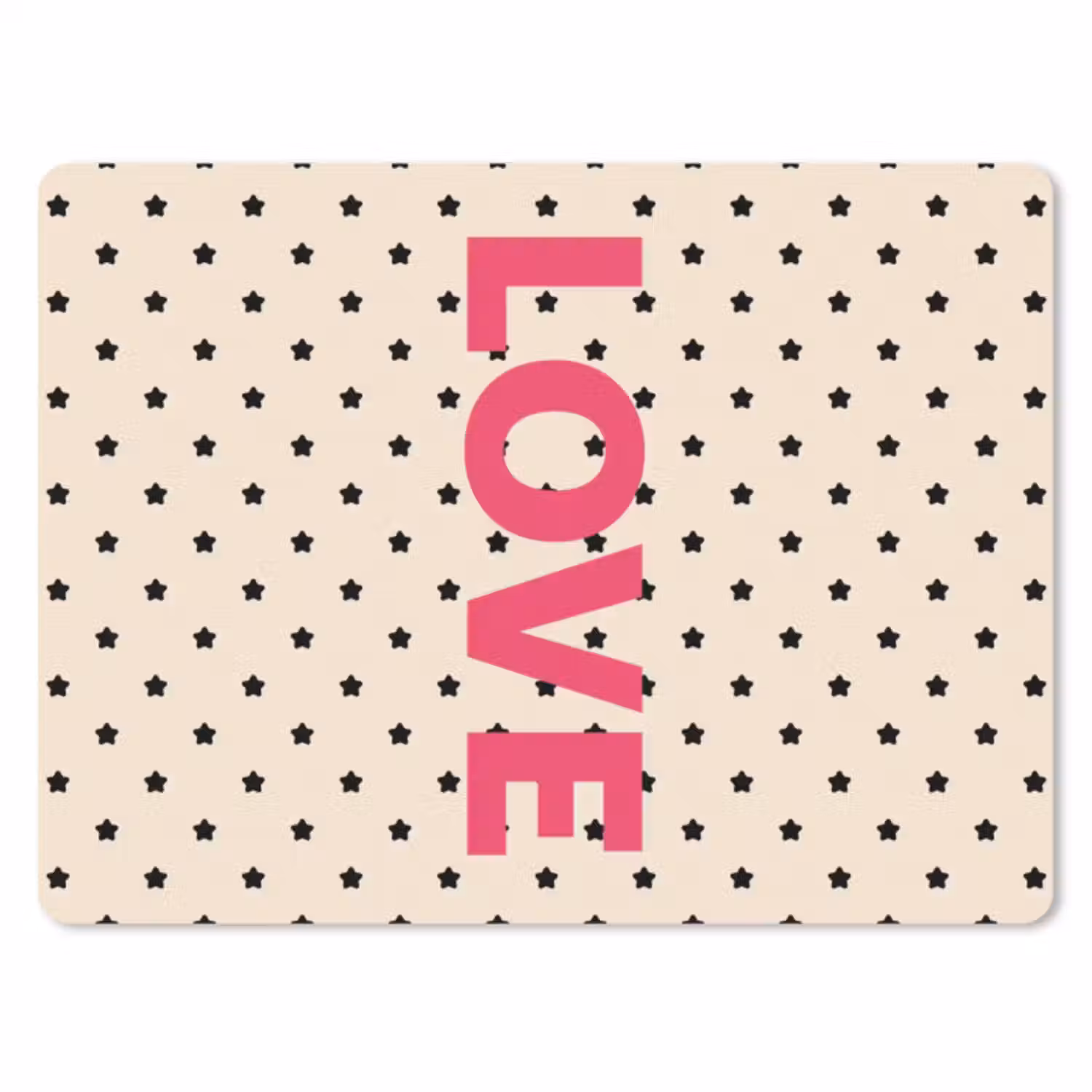 Muismat - Love - Stippen - Roze