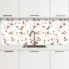 Patronen - Planten - Romantisch - Botanisch keuken achterwand 2 middel 871 -3d