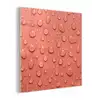 Water - Druppels - Roze plexiglas 5mm klein -z3d