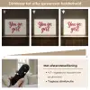 you go girl - Rood - Wit Light Box met batterij (Wandlamp) middel -USP_dimbaarNL