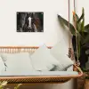 Paard - Dieren - Zwart - Luxe - Modern tuinposter los doek klein -sfeer7