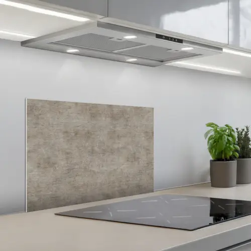 Retro - Beton - Patroon keuken achterwand spatscherm klein 900 -3d_schuin