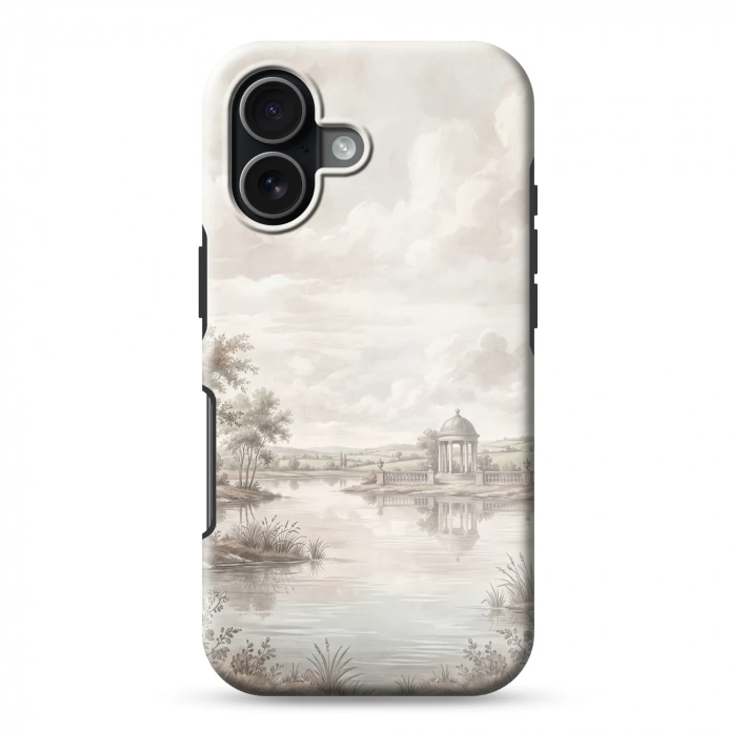 Landschap - Water - Natuur - Sepia Toughcase MagSafe Apple iPhone 17 klein -3d