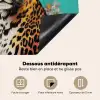 Luipaard - Bloemen - Kroon Inductie beschermer vinyl 3mm middel -usfeer4_FR