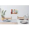 Badkamer - Vrouw - Roze Muursticker klein -eettafel
