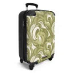 Abstract - Textuur - Groen NBS - Handbagage koffer - Volwassenen Unisex middel -productfoto_3d