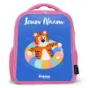 Tijger - Zwemband - Water Kinderrugzak - Roze middel -3d