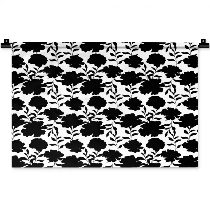 Bloemen -  Patroon - Decoratief Wandkleed katoen klein 269 -zz3d
