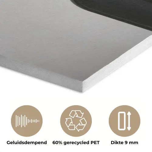 Wijnflessen - Zwart - Minimalistisch PET vilt klein -closeup_NL