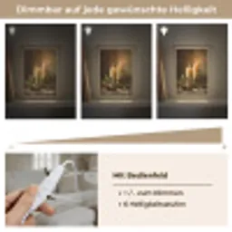Kaarslicht - Kerst - Veelkleurig Light Box met kabel (Tafellamp) klein -USP_dimbaarDE