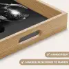 Discobal - Gezicht - Glamour - Zwart Dienblad Rechthoek middel -USP_HandgreepNL