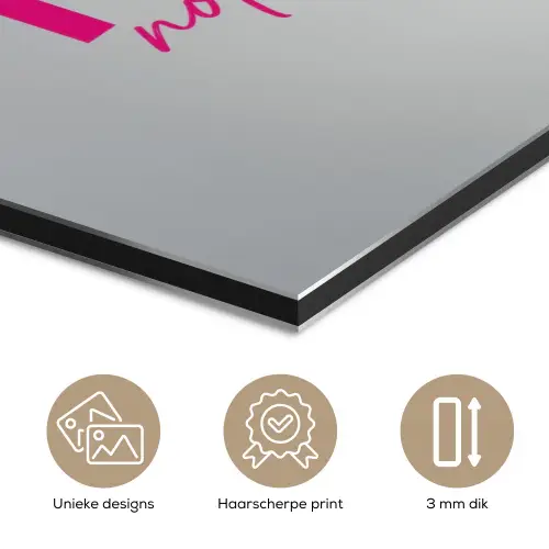 Catch flights not feelings - Vliegtuig - Roze aluminium wit klein -closeup_NL