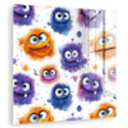 Monstertjes - Aquarel - Kleurrijk plexiglas 5mm klein 11 -zzzproduct_nieuw