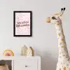 Koeienprint - Roze - Cowboy - Horse fotolijst zwart zonder passe partout klein -usfeer4_kinderkamer