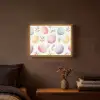 Eieren - Kleurrijk - Patroon Light Box met batterij (Wandlamp) middel -sfeer4