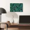 Jungle - Bladeren - Tropisch aluminium wit klein -sfeer5
