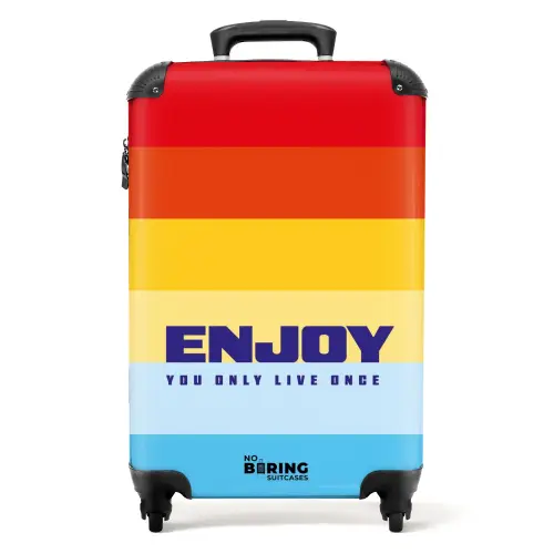 Quotes - Enjoy licht NBS - Handbagage koffer - Kinderen Unisex middel -productfoto_recht