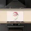 Kerstman - Kerst - Quote - Beige keuken achterwand spatscherm klein -sfeer1